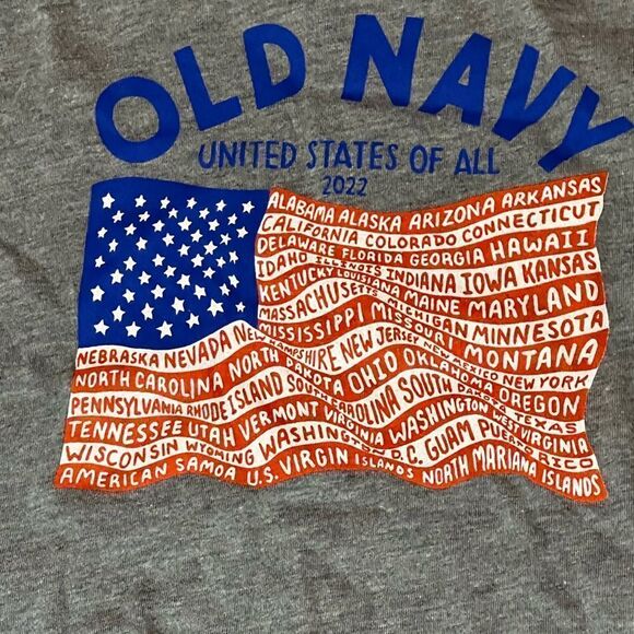 Old Navy size 6-7 flag with states t ahirt - Picture 2 of 4